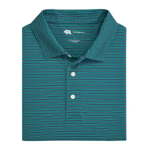 Polo de Performance Mulligan Stripe - Vert Posy