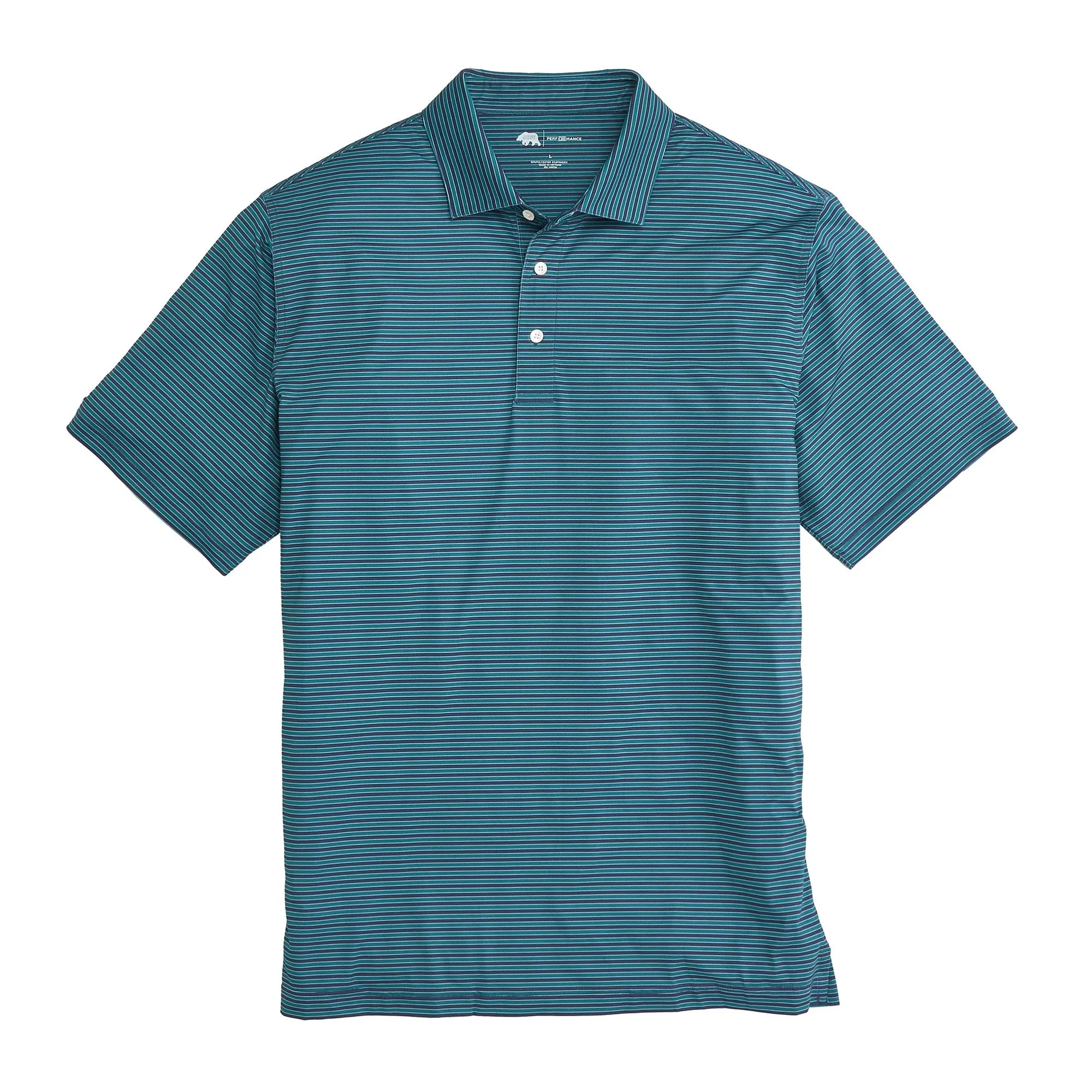 Polo de Performance Mulligan Stripe - Vert Posy