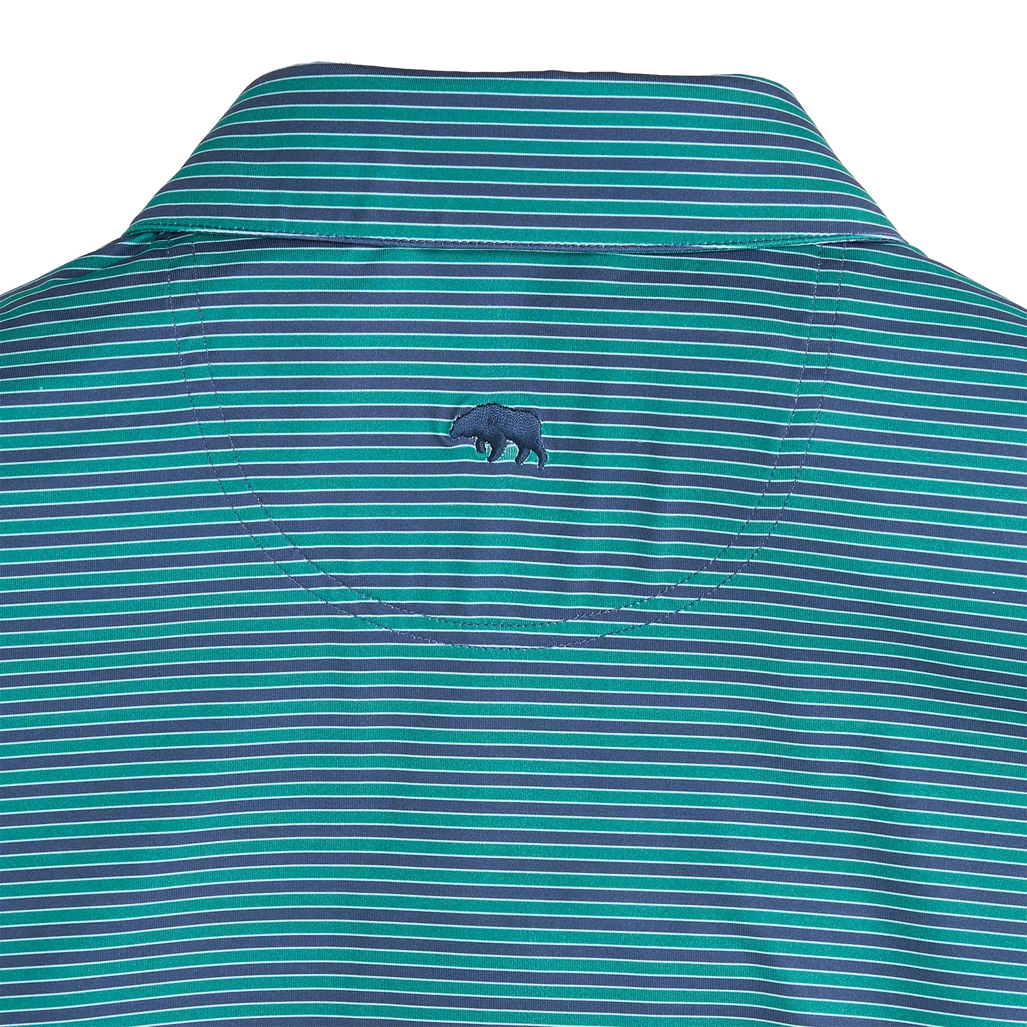 Polo de Performance Mulligan Stripe - Vert Posy