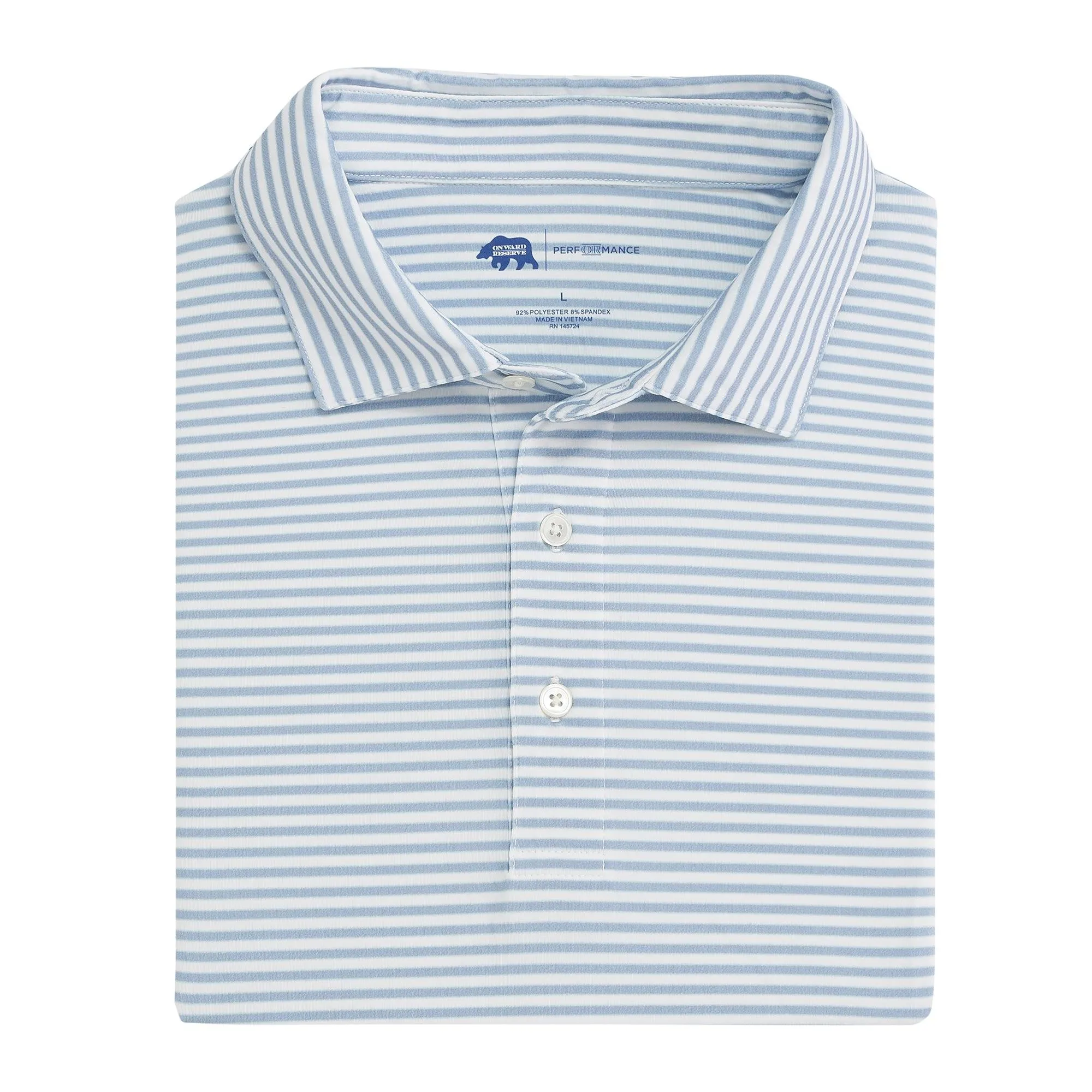 Polo de Performance à Rayures Mulligan
