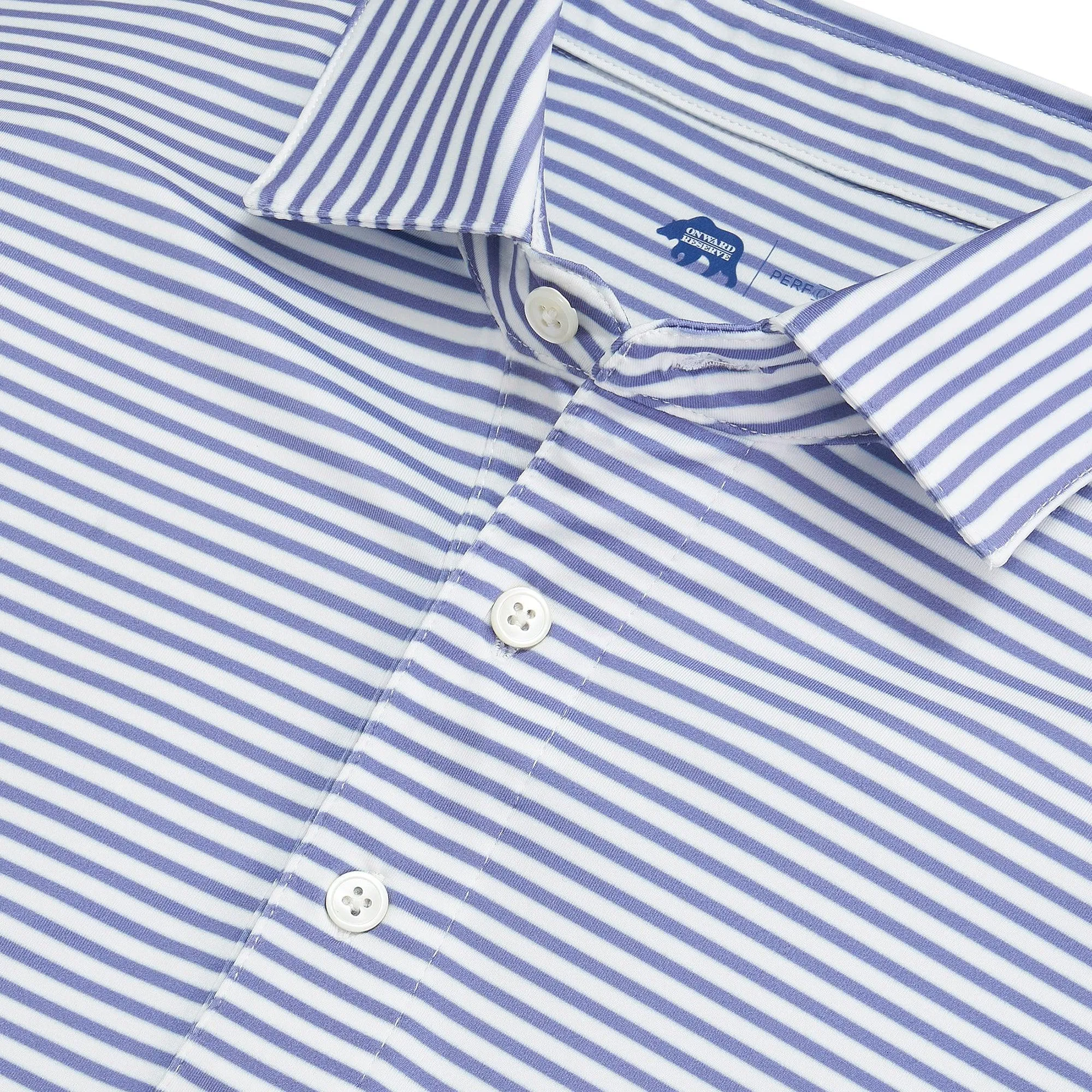 Polo de Performance à Rayures Mulligan