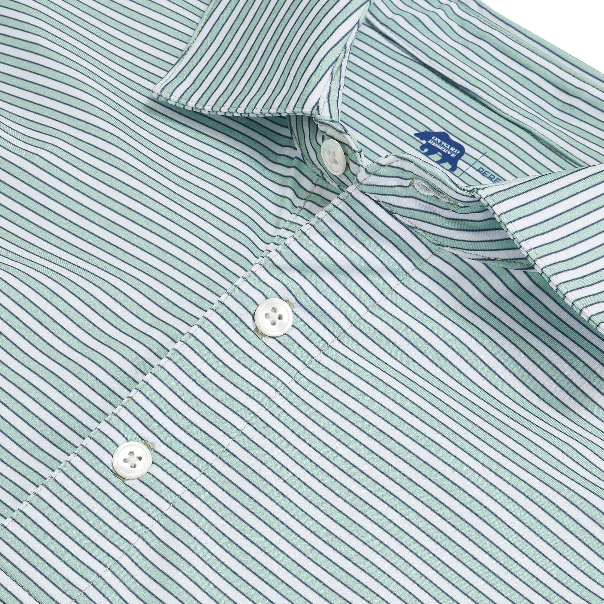 Polo de Performance à Rayures Mulligan