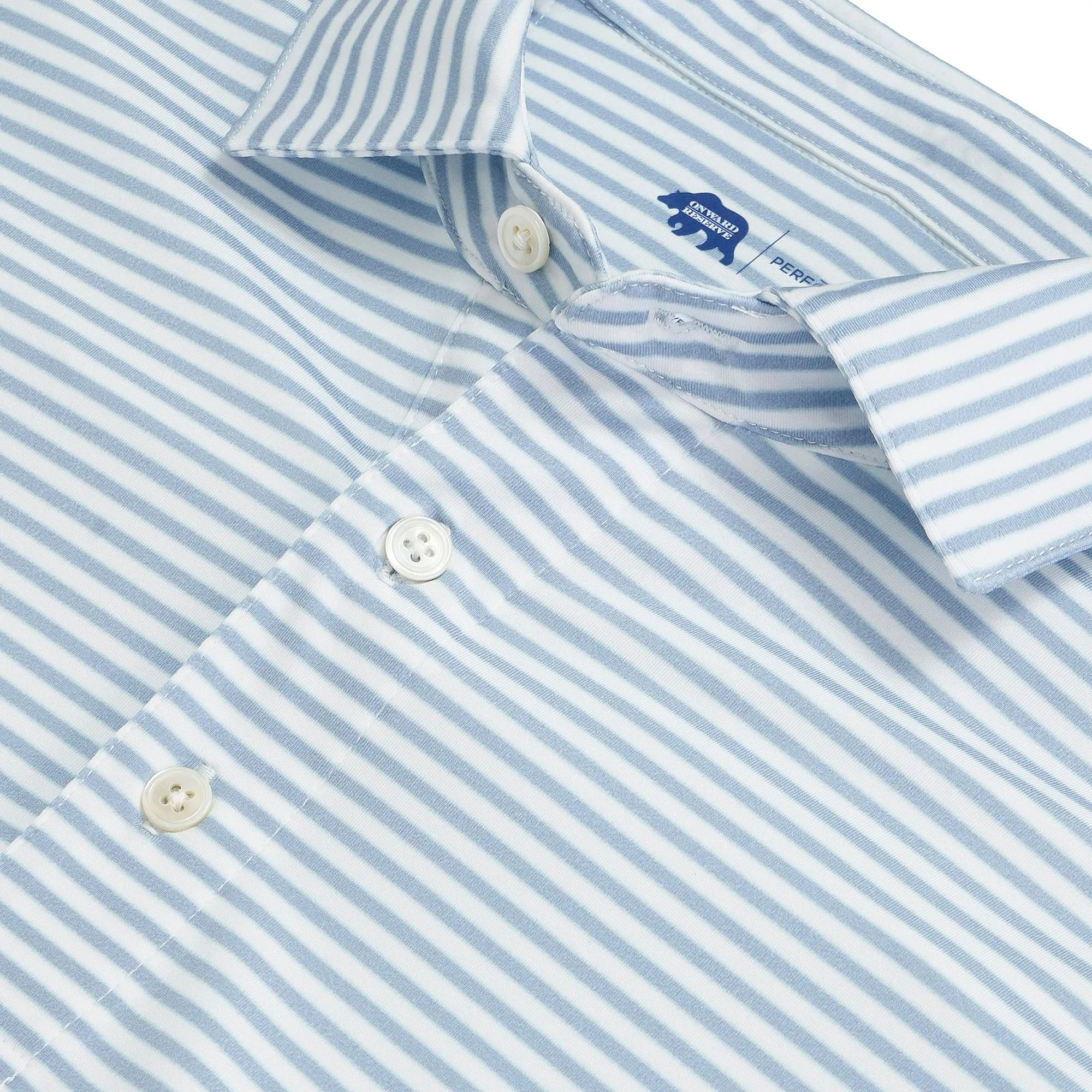 Polo de Performance à Rayures Mulligan