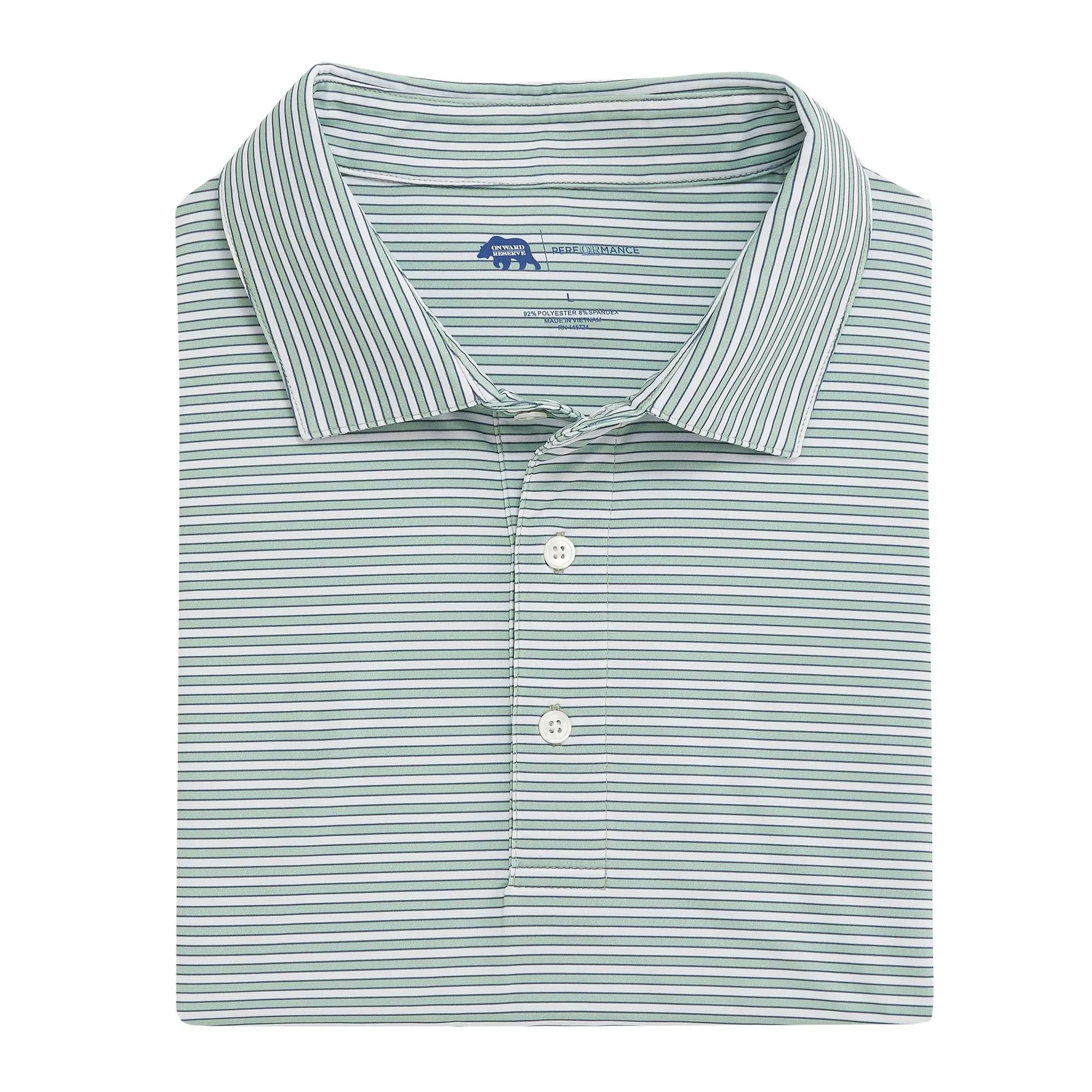 Polo de Performance à Rayures Mulligan