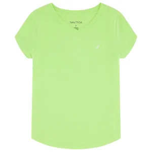 T-shirt à col en V pour filles Nautica (7-16 ans) Biscay Teal Nautica