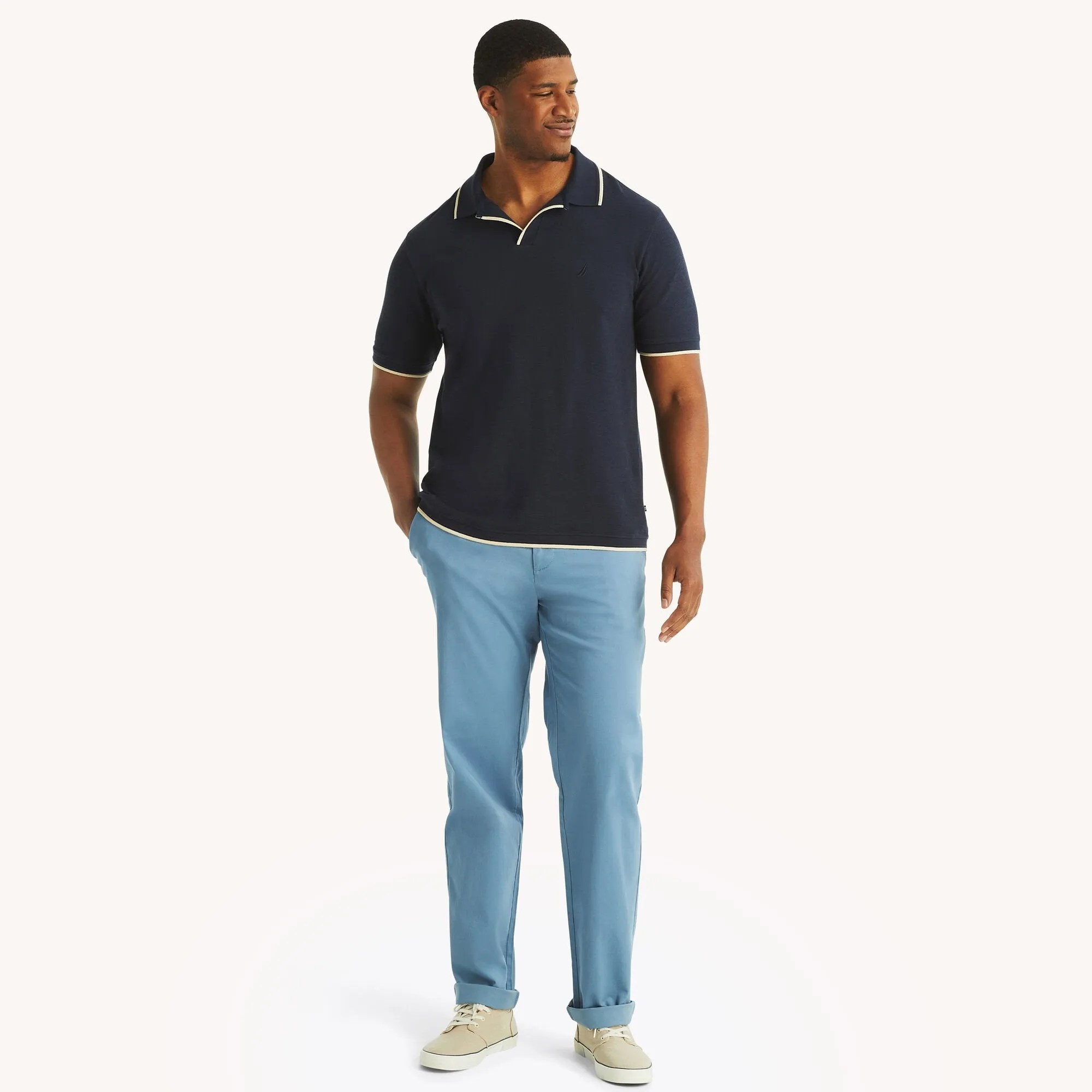 Nautica Pantalon de pont classique pour hommes grande taille