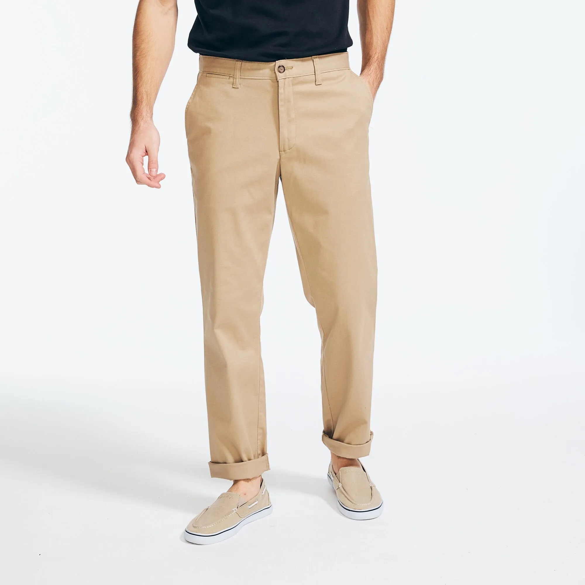 Pantalon de pont résistant aux plis pour homme - Coupe classique Nautica