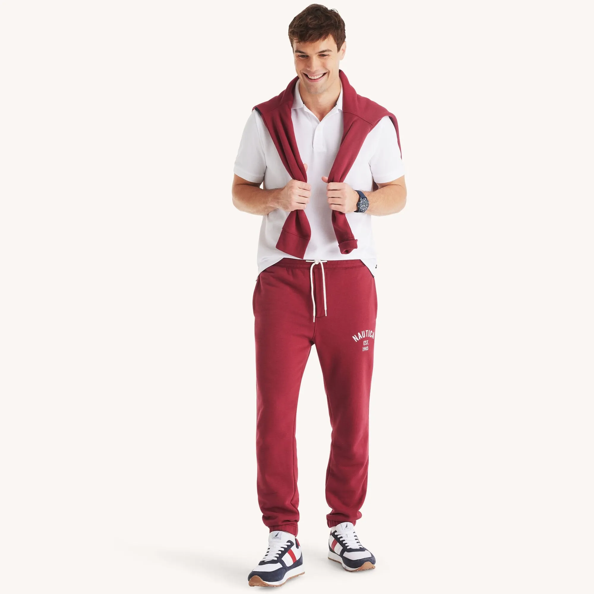 Pantalon de jogging en polaire pour homme Nautica