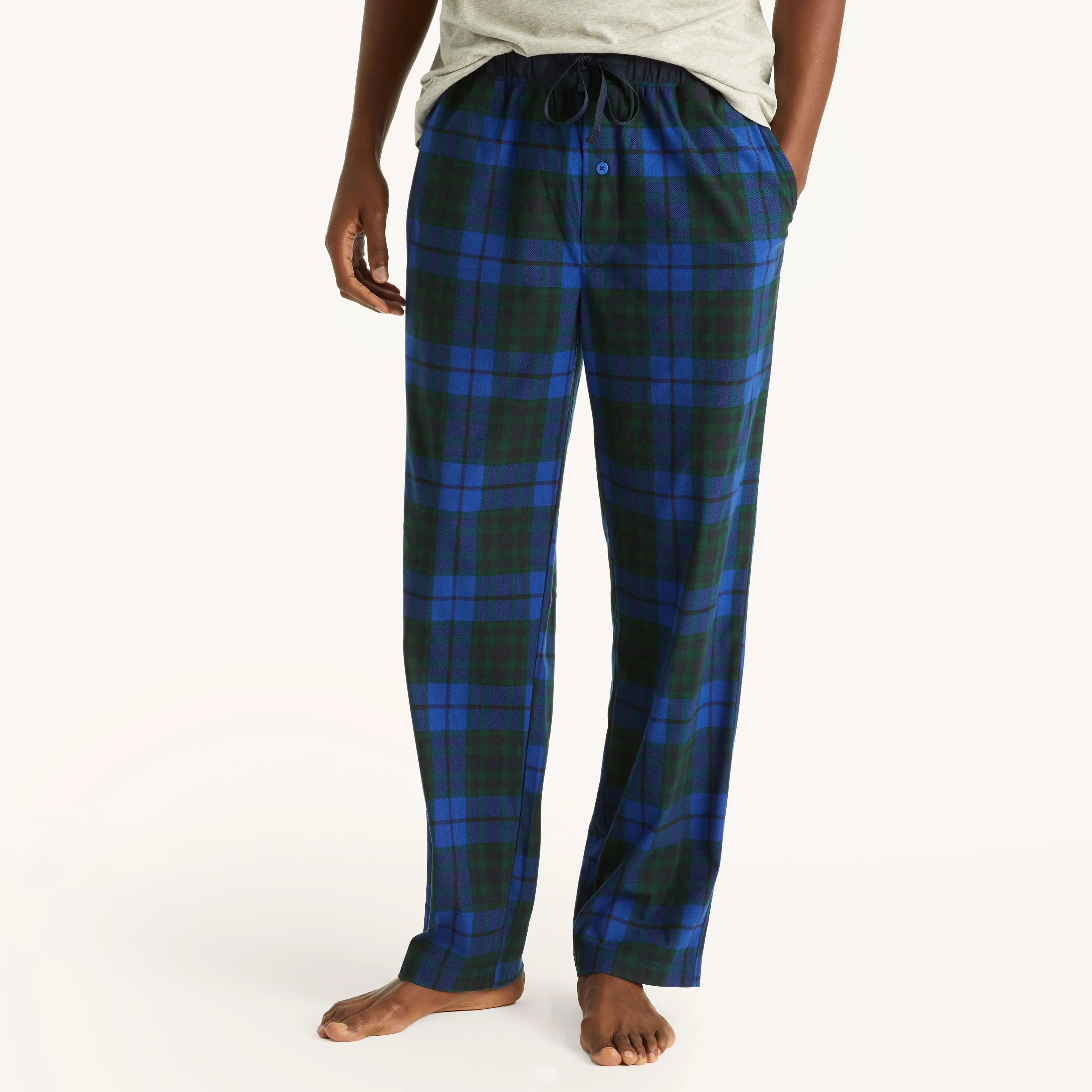 Pantalon de pyjama en polaire à motif carreaux pour homme Nautica