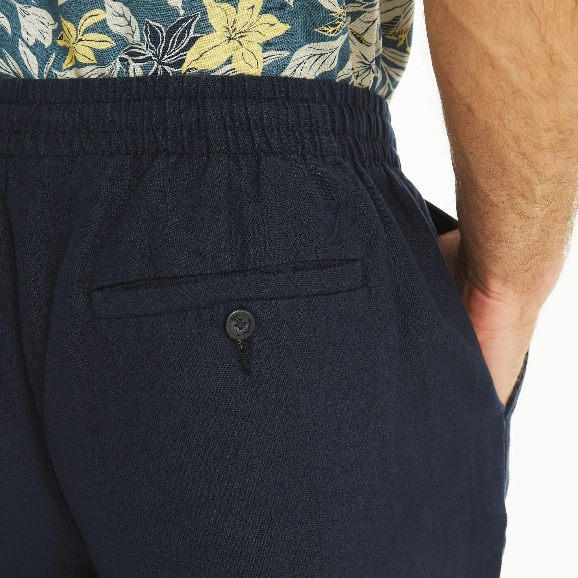 Pantalon à cordon en lin pour homme Nautica
