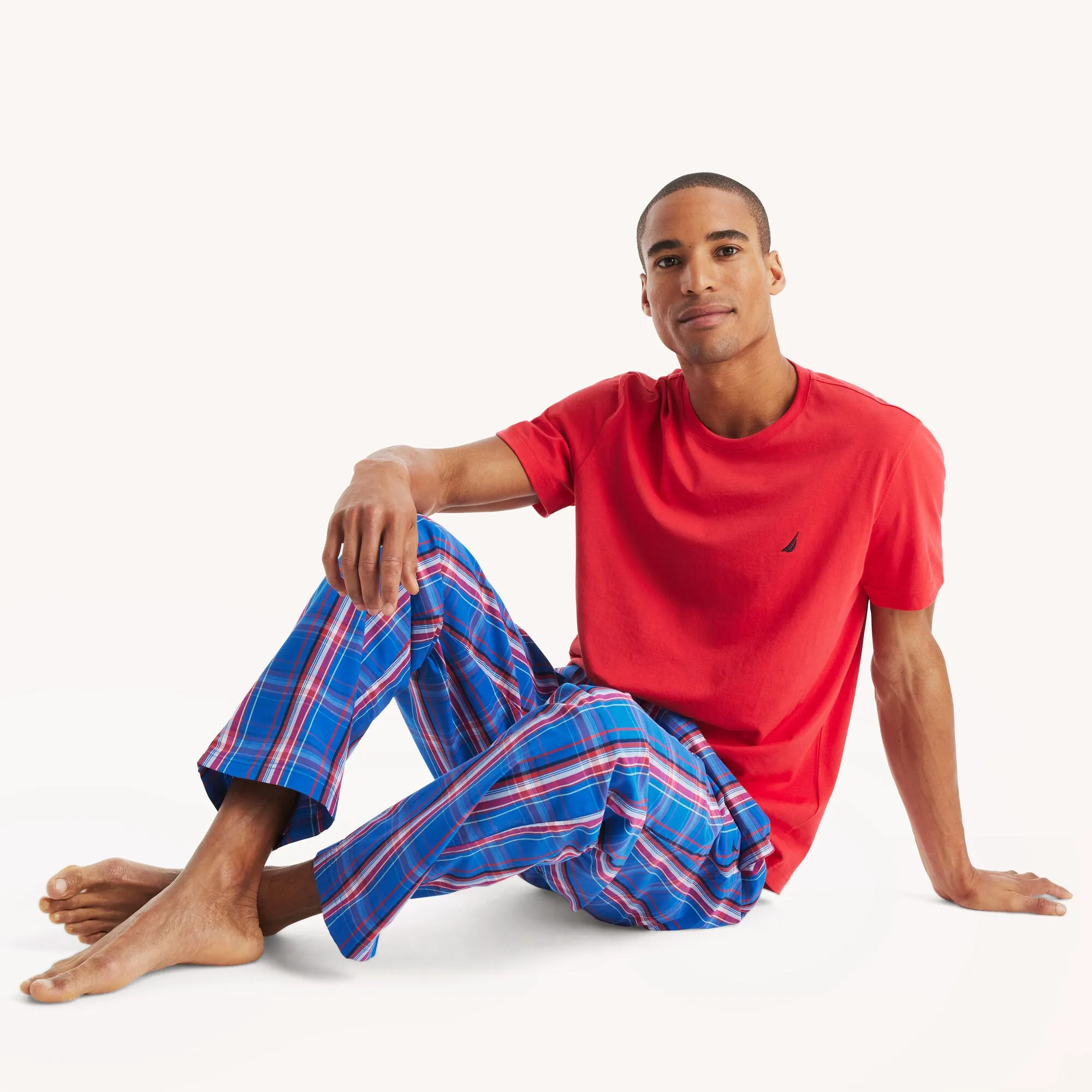 Ensemble de Pyjama à Carreaux pour Homme Nautica