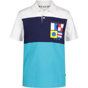 Polo à logo artistique Nautica pour garçonnets (2T-4T) Saphir étoilé Nautica