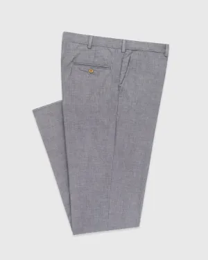 PANTALON CHAMBRAY MARINE - COUPE CLASSIQUE
