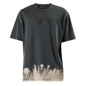 T-shirt délavé Nemen Logo Noir