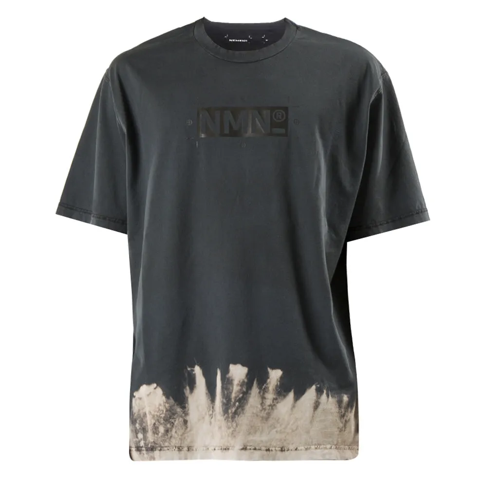 T-shirt délavé Nemen Logo Noir