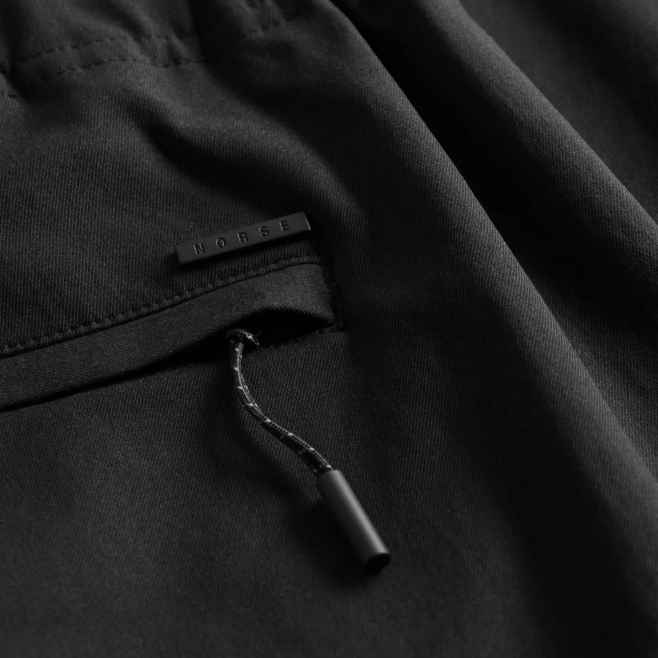 Norse Projects Ezra Pantalon détendu en sergé Solotex Noir