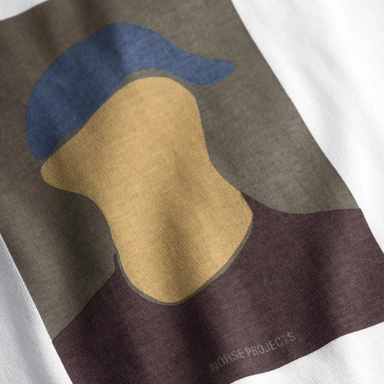 Norse Projects T-shirt Johannes à motifs imprimés bio Blanc