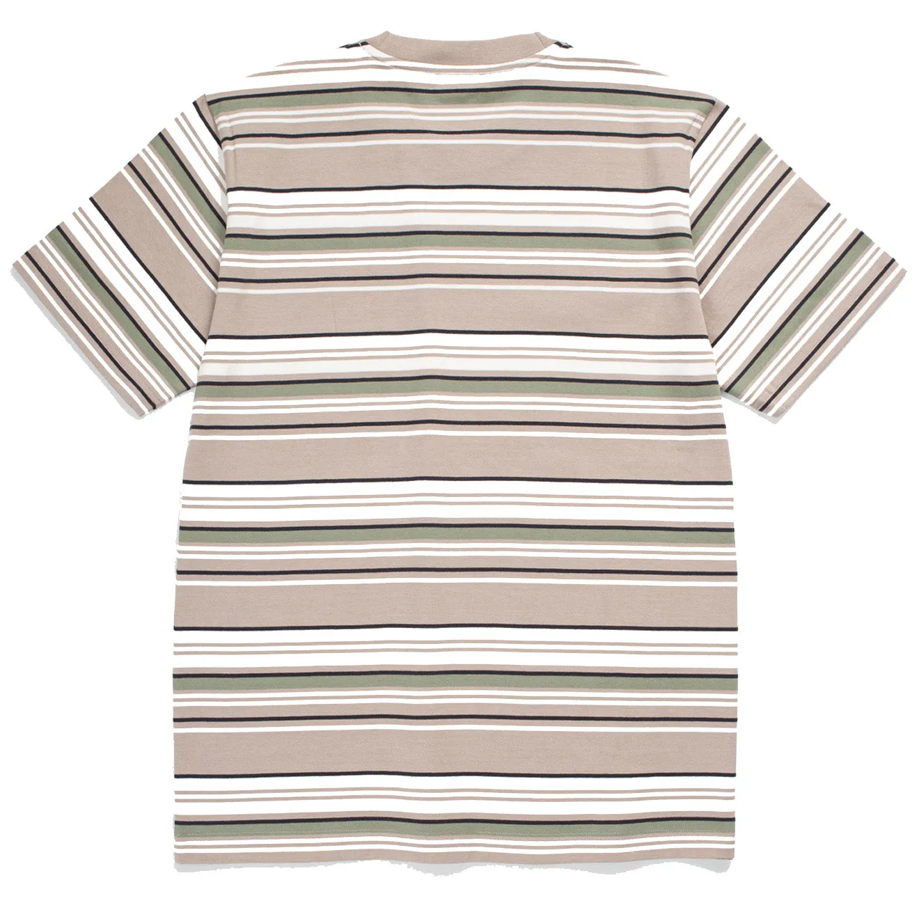 Norse Projects Johannes T-Shirt à rayures pour le week-end en khaki clair