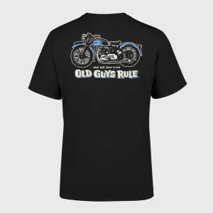 T-shirt Old Guys Rule Triumph - Noir
