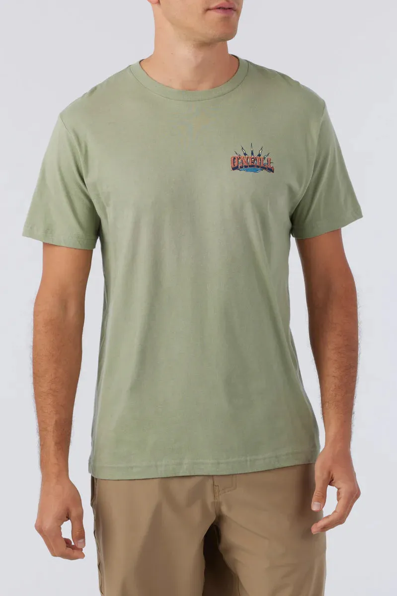T-shirt pour hommes O'Neill Clampdown - Vert militaire