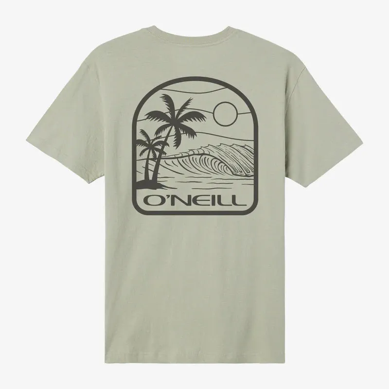 T-shirt pour hommes O'Neill Dusk Palms - Seagrass