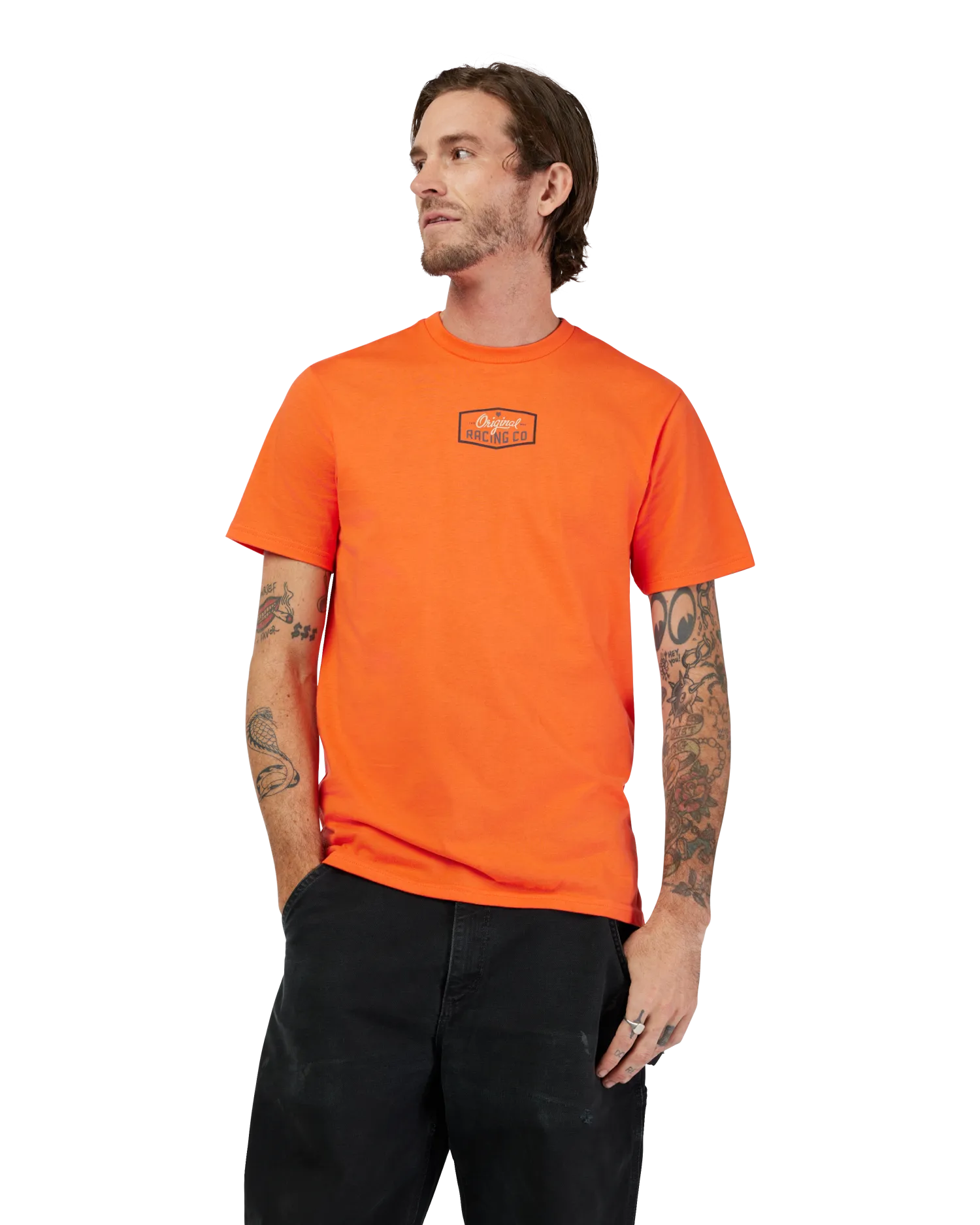 T-shirt Premium Original en Orange Sanguine