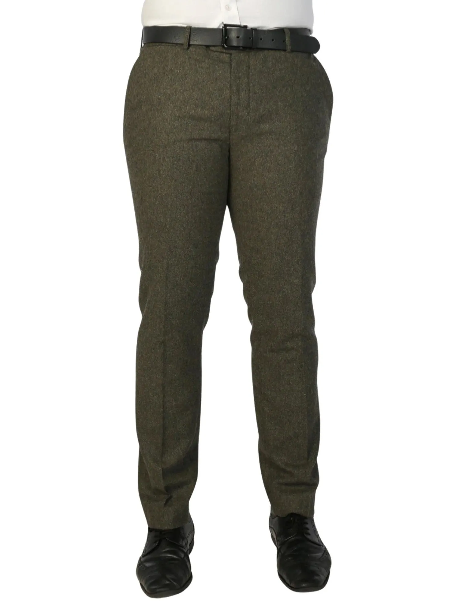 Pantalon formel Oscar en tweed mélangé laine