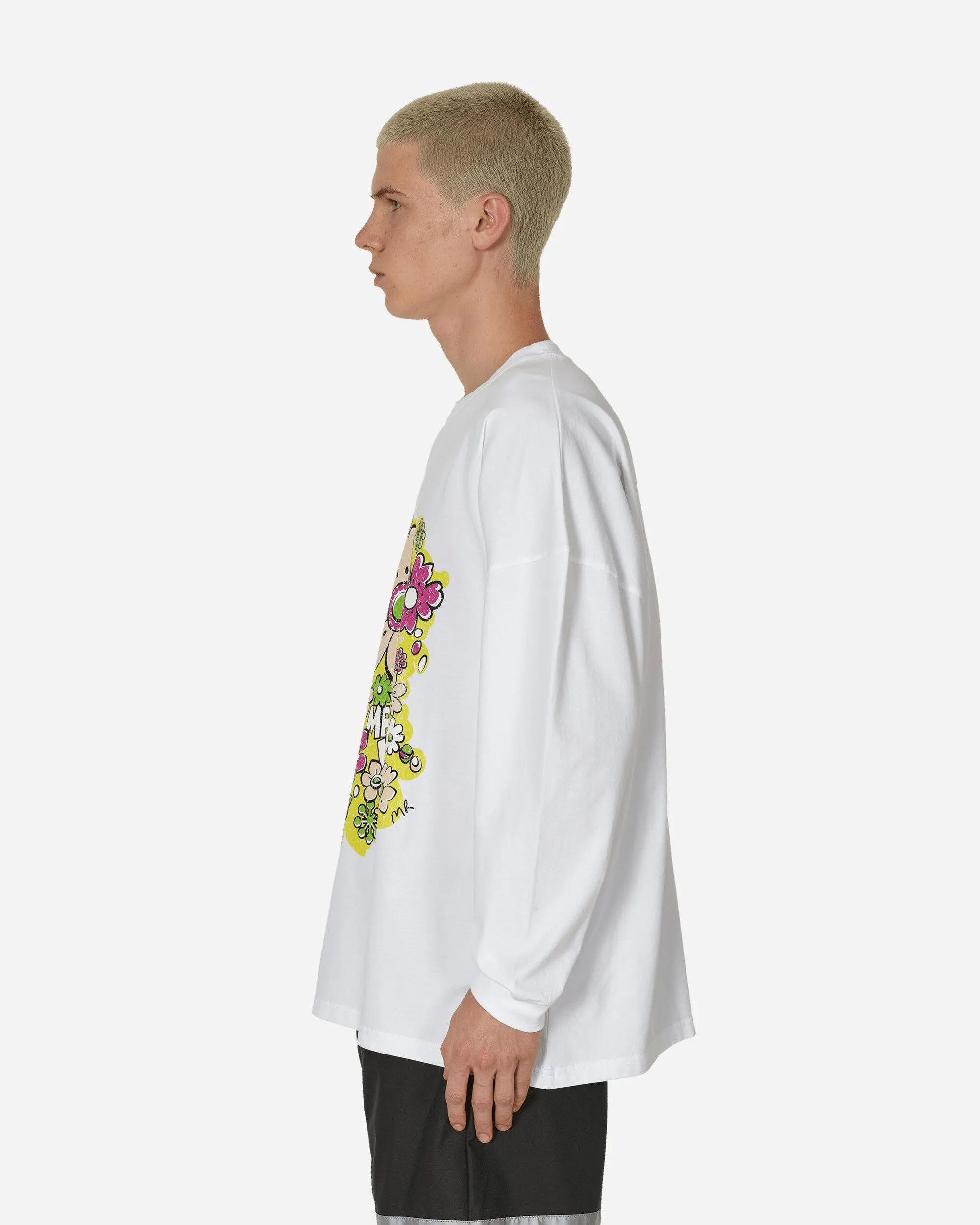 T-shirt manches longues oversize blanc