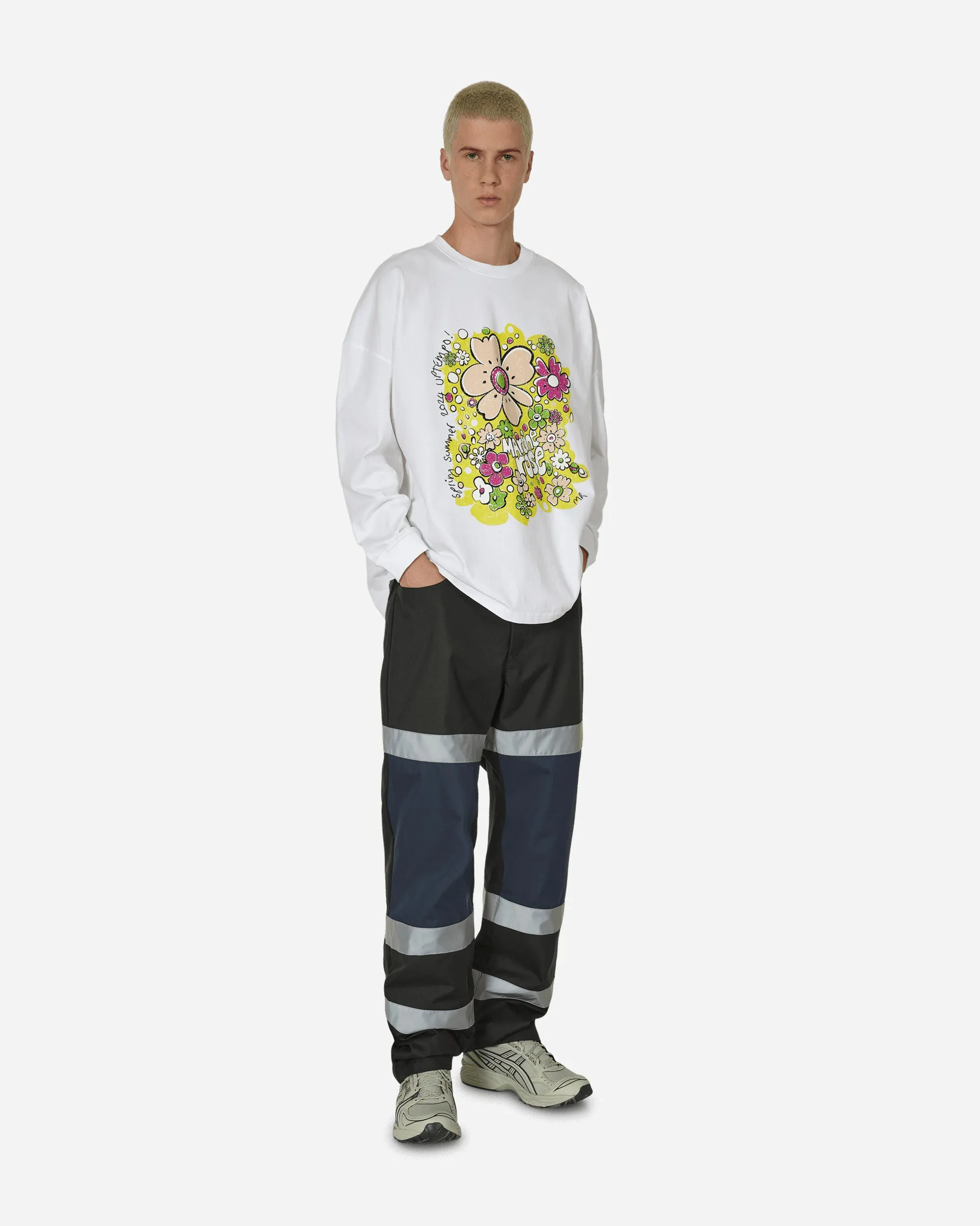 T-shirt manches longues oversize blanc