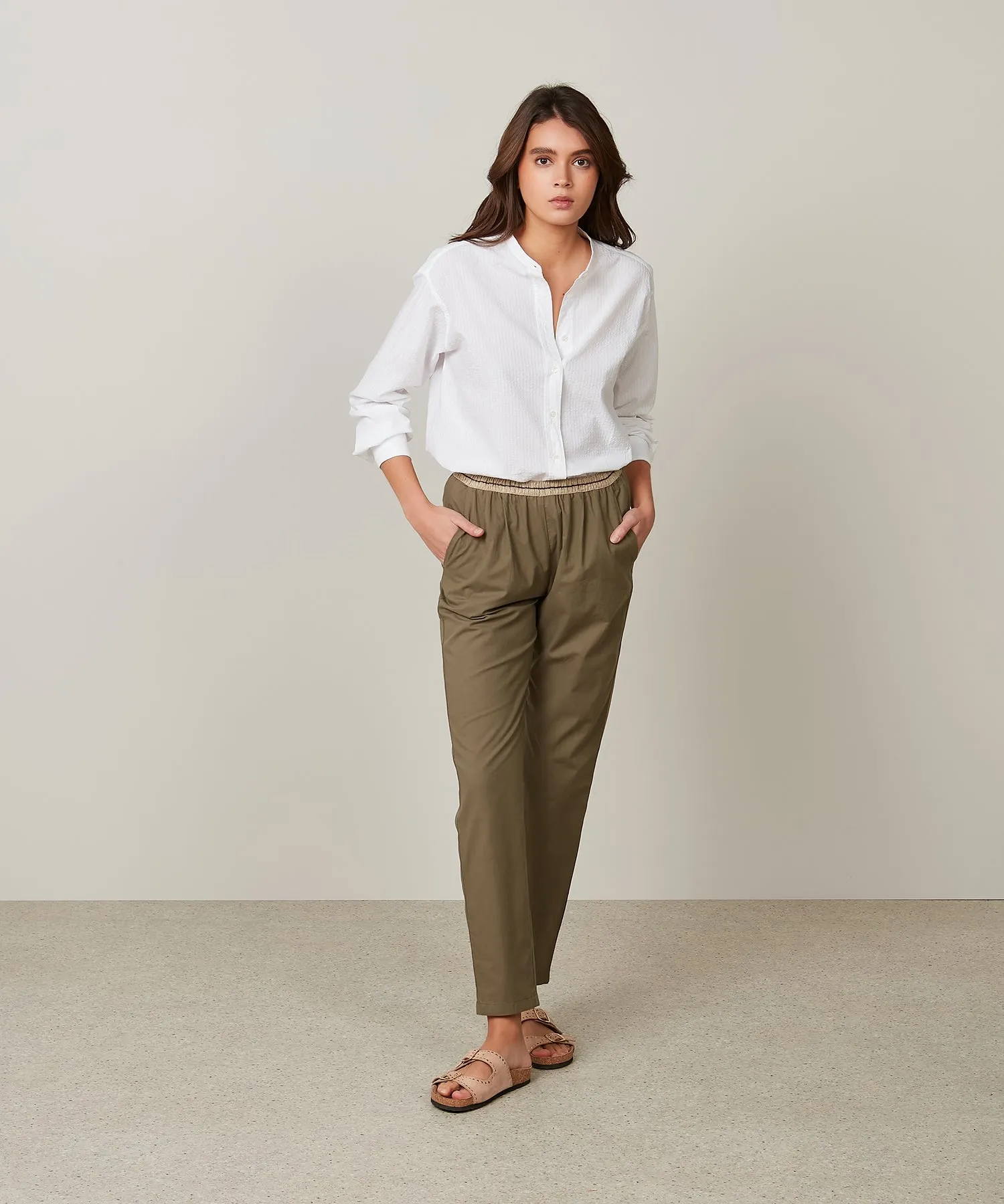 Pantalon Pove Coton 35-Army