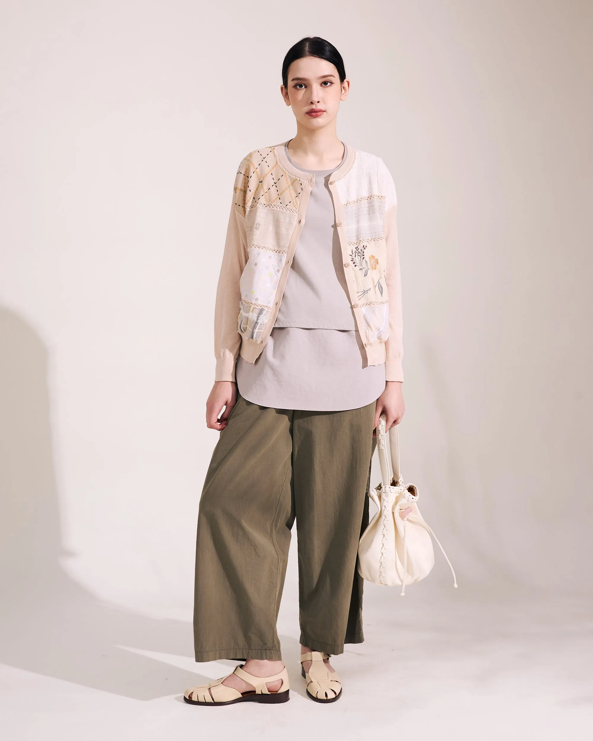 PAS DE CALAIS Pantalon Léger en Chambray Facile à Porter - Cocktail