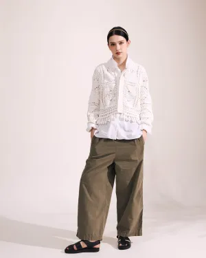 PAS DE CALAIS Pantalon Léger en Chambray Facile à Porter - Cocktail