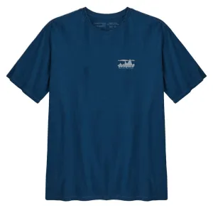 T-shirt bio Patagonia 73 Skyline Lagom Bleu