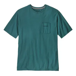 Patagonia Boardshort Logo Pocket Responsibili-Tee Bleu Marécage