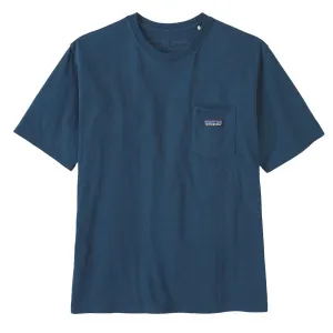 T-shirt de poche quotidien Patagonia Bleu Tidepool