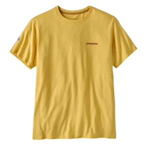 Patagonia Fitz Roy Icon Responsibili-Tee Jaune Fraisé