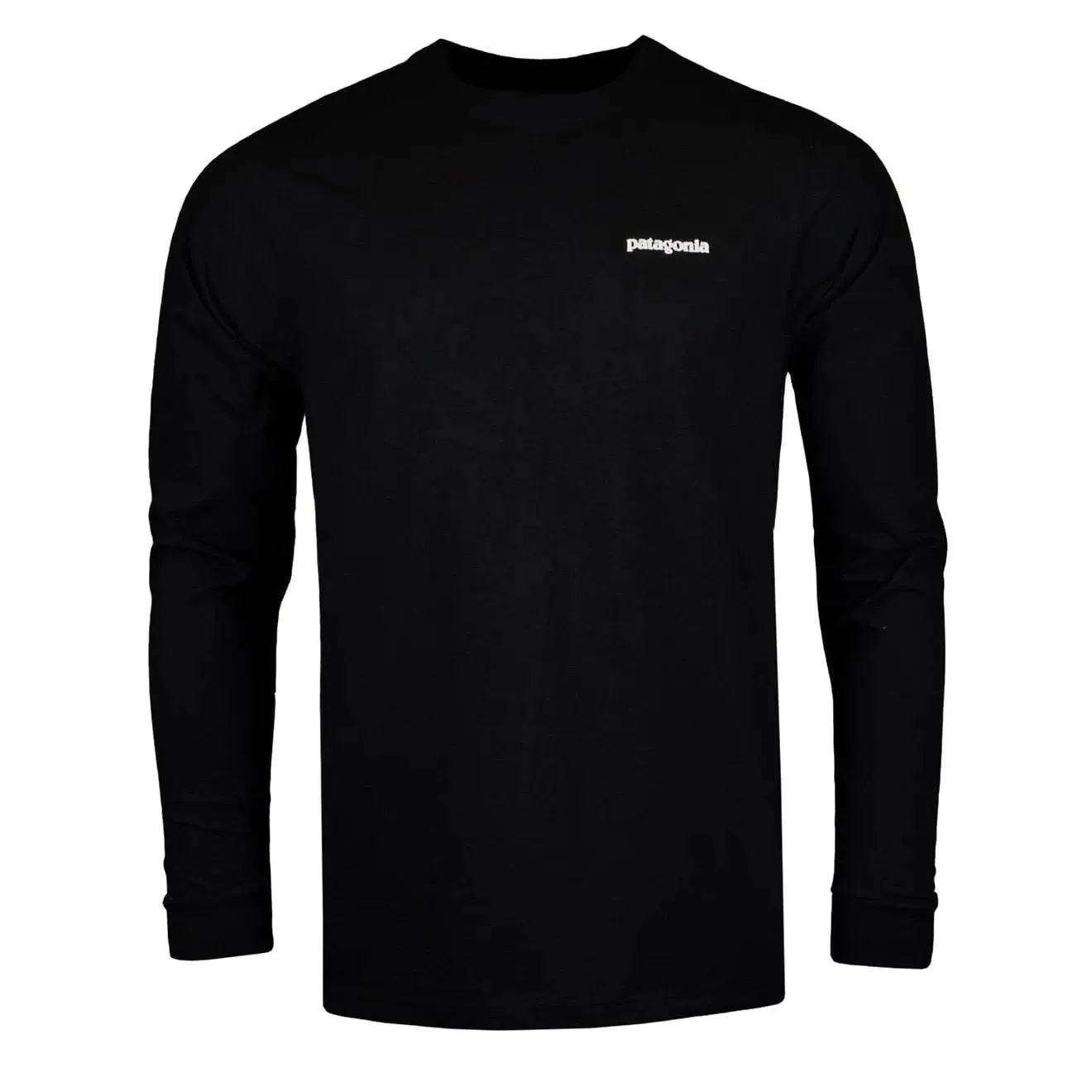 Patagonia T-shirt à manches longues P-6 Logo Responsibili-Tee Noir