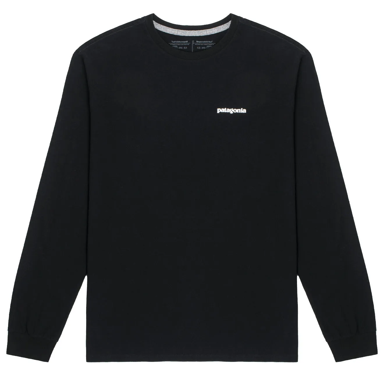 Patagonia T-shirt Responsibili-Tee à manches longues pour la maison Truite Noir