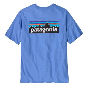 Patagonia P-6 Logo T-shirt Responsable Bleu Abondant