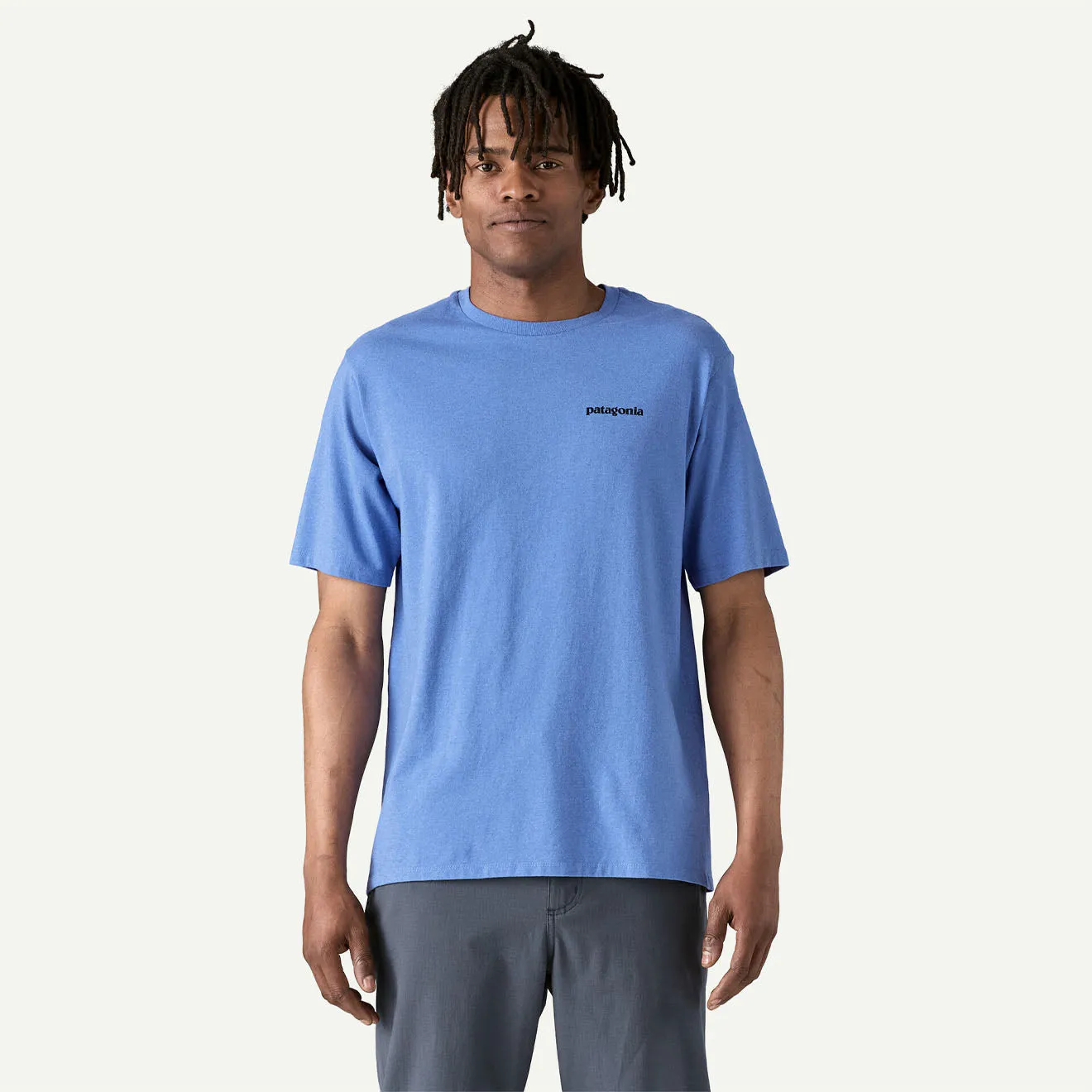 Patagonia P-6 Logo T-shirt Responsable Bleu Abondant