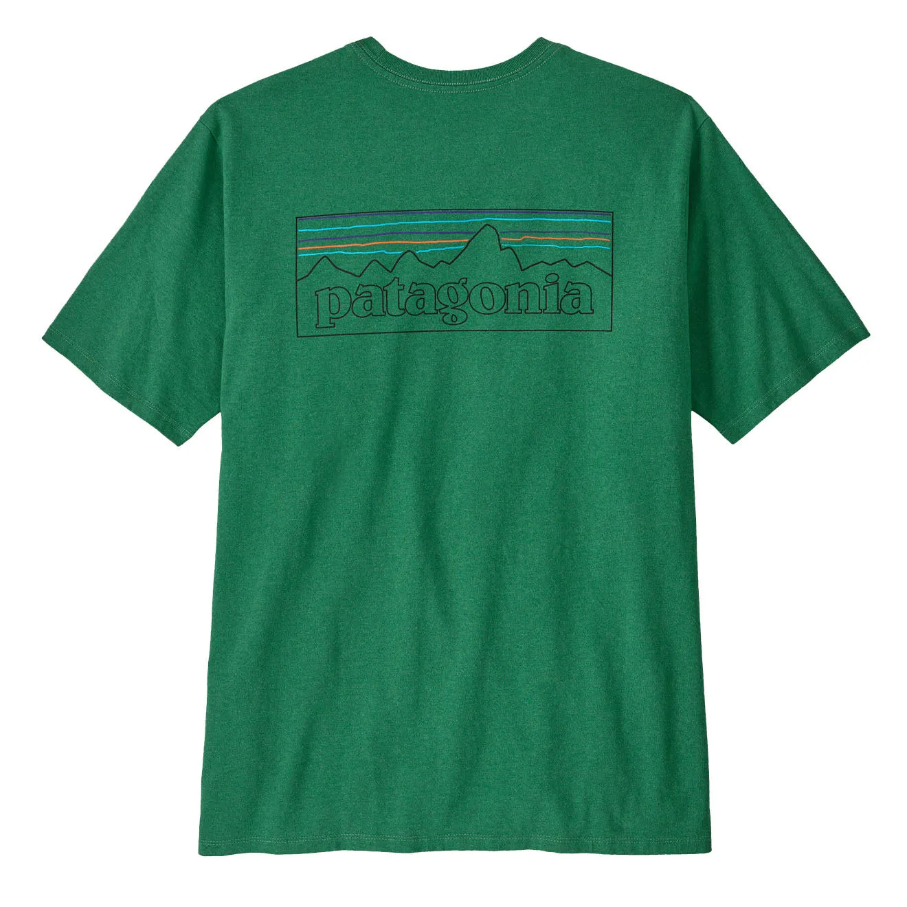 Patagonia P-6 Logo T-shirt Responsable P-6 Contour / Vert Heartleaf