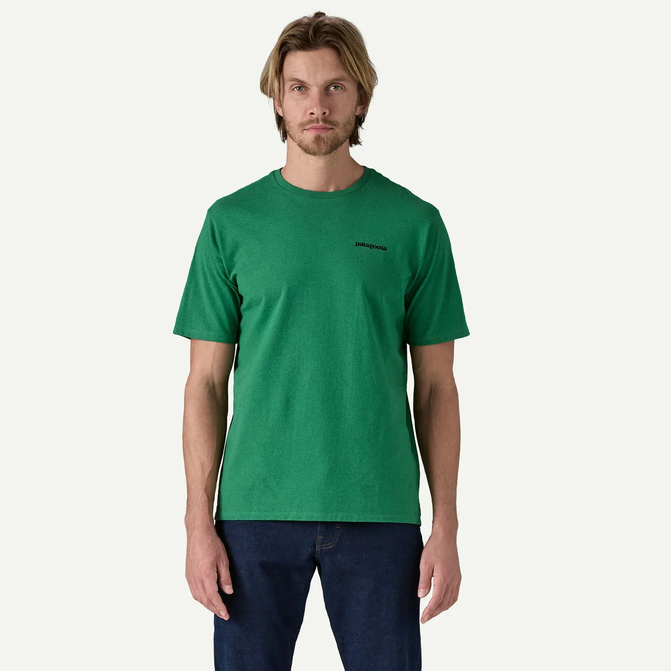 Patagonia P-6 Logo T-shirt Responsable P-6 Contour / Vert Heartleaf