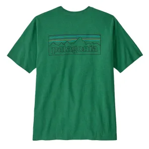 Patagonia P-6 Logo T-shirt Responsable P-6 Contour / Vert Heartleaf