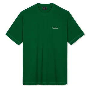 T-shirt vert Paul Smith brodé au logo PS