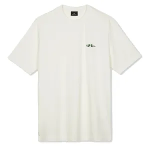 T-shirt blanc Paul Smith avec broderie du logo PS