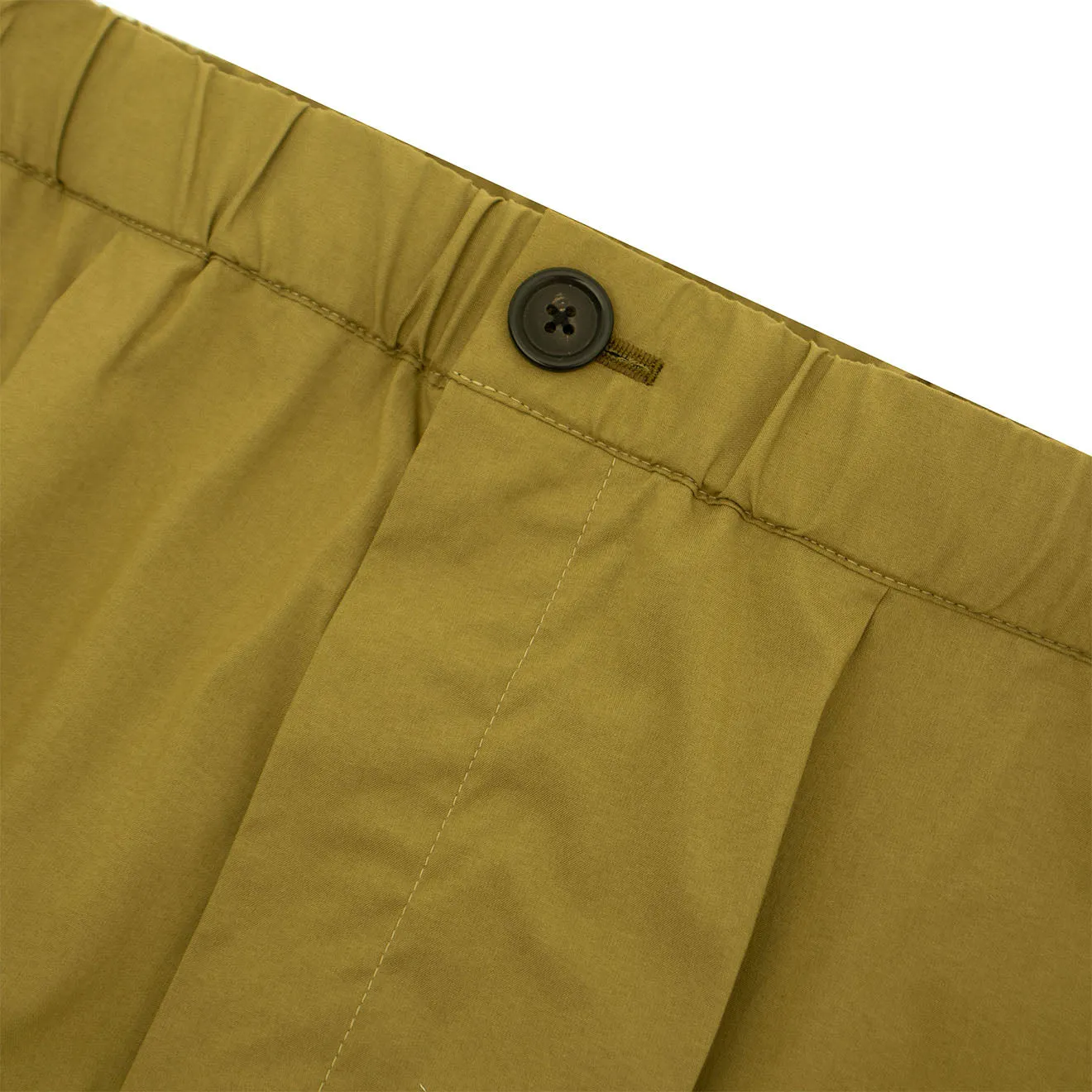 Paul Smith Pantalon à pinces à taille élastiquée Vert militaire