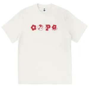 T-shirt crème avec monogramme Pawa Sports