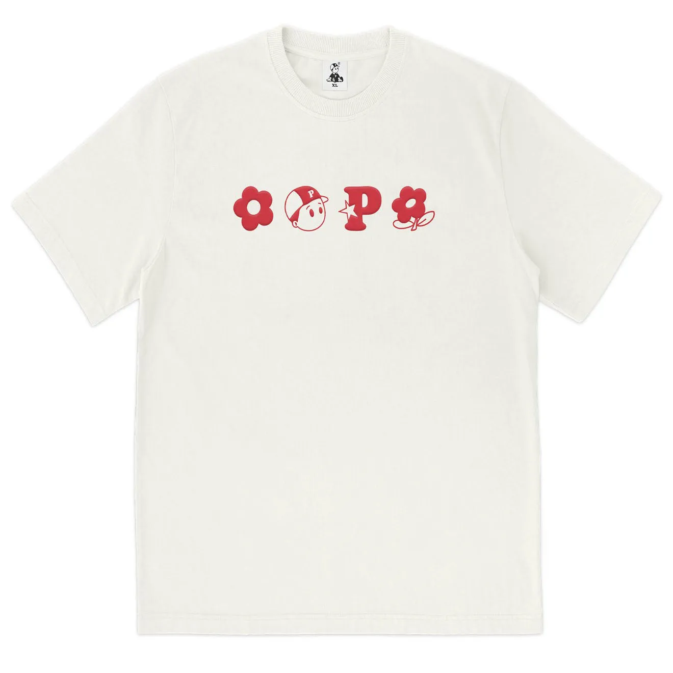 T-shirt crème avec monogramme Pawa Sports