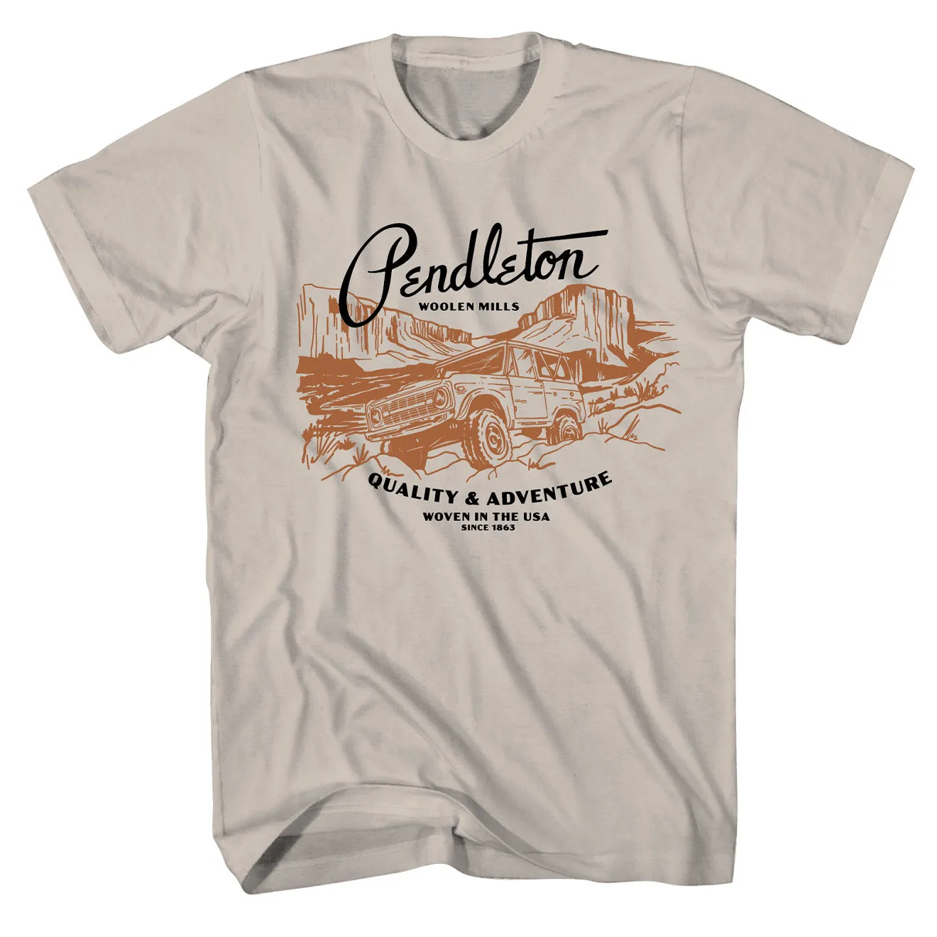 T-shirt graphique Pendleton Road Trip Sable / Noir