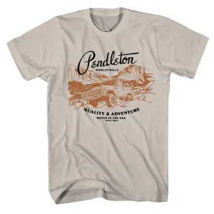 T-shirt graphique Pendleton Road Trip Sable / Noir